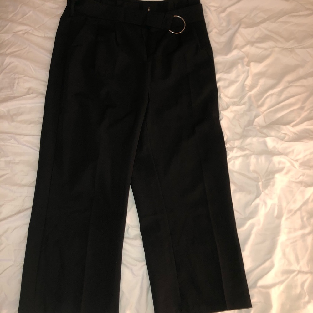 Black Dress Pants with Belt